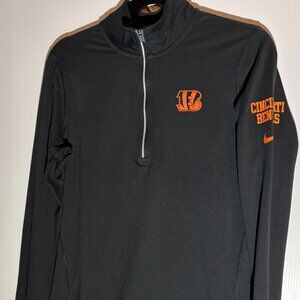 Nike Cincinnati Bengals Women’s Dri-FIT Half Zip Jacket Pullover Medium